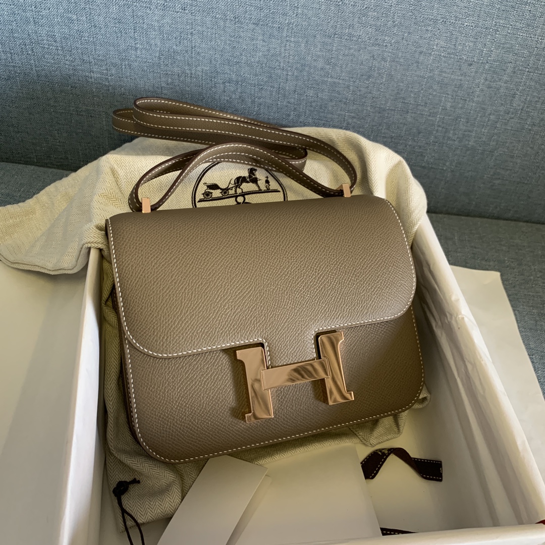 에르메스 콘스탄스18 에토프 로즈골드 버클 앱송